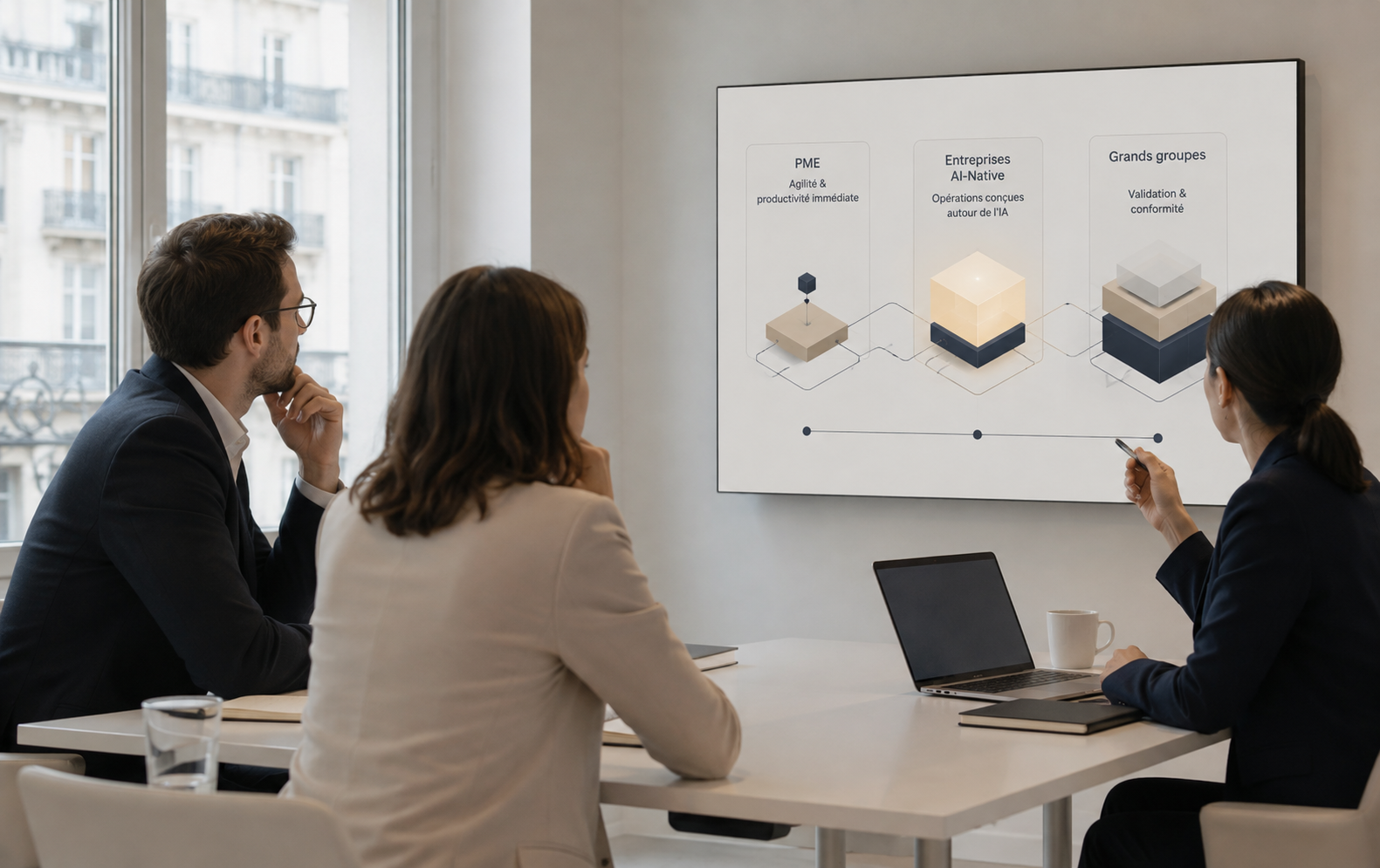 Illustration d’équipes AI-Native au cœur de la transformation des organisations