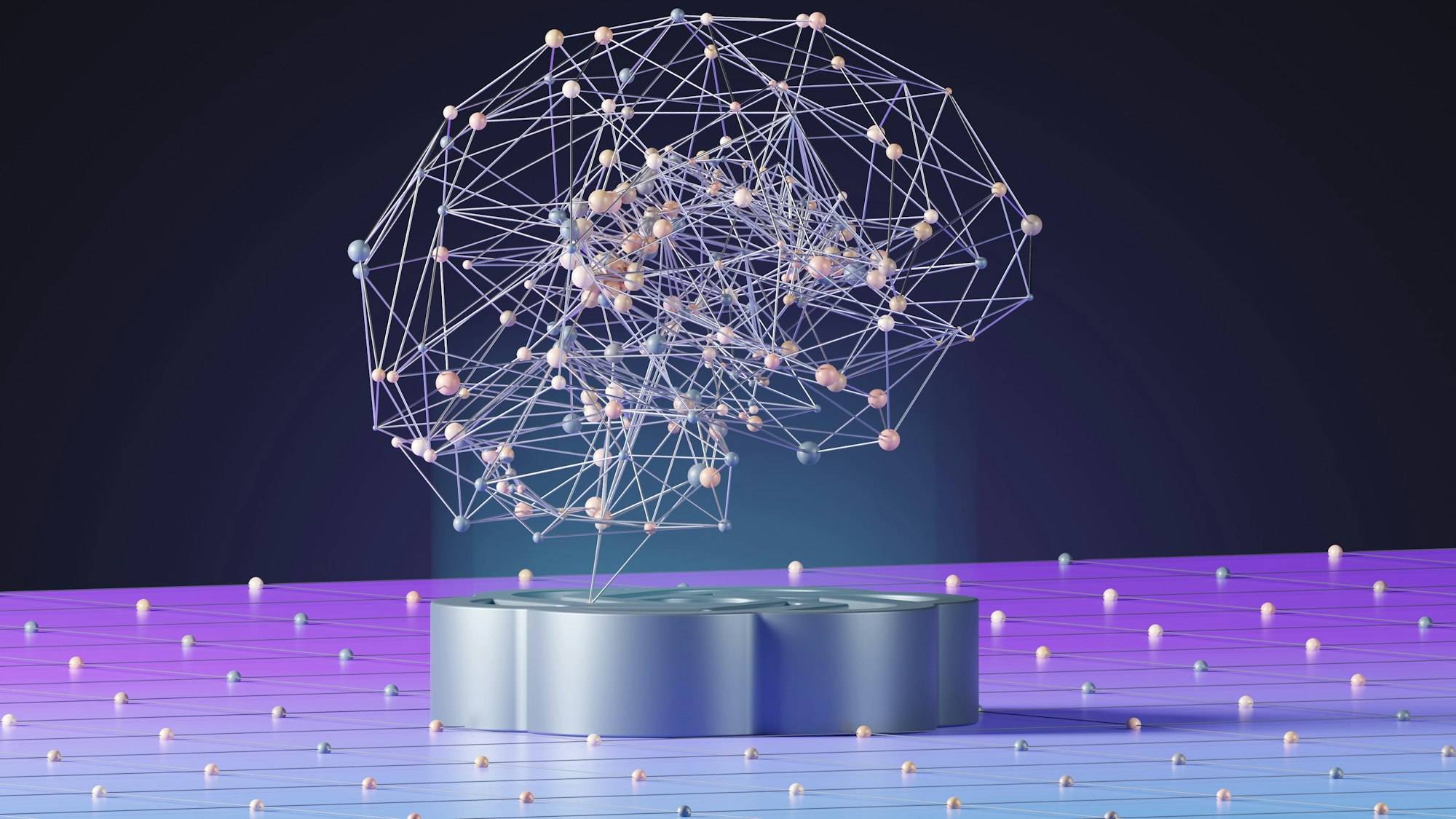 Réseau de neurones artificiels illustrant le conseil en intelligence artificielle pour les entreprises