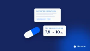 Illustration : formation IA des professions libérales, contenus de présentation et test de connaissances